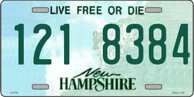 NH license plate 1218384