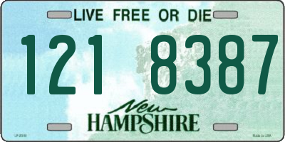 NH license plate 1218387