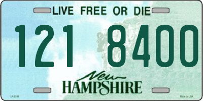 NH license plate 1218400