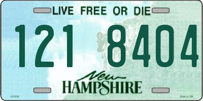 NH license plate 1218404
