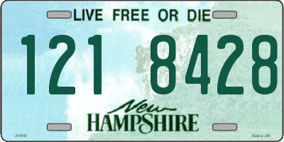 NH license plate 1218428