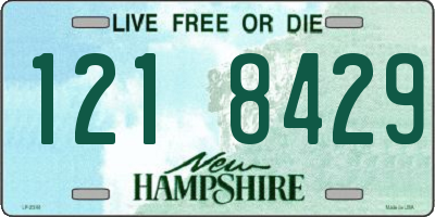 NH license plate 1218429