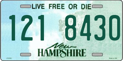 NH license plate 1218430