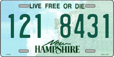 NH license plate 1218431