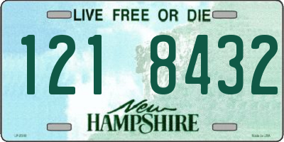 NH license plate 1218432