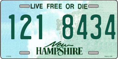 NH license plate 1218434