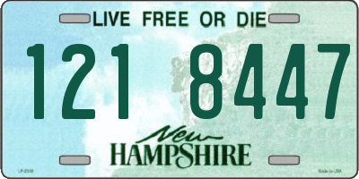 NH license plate 1218447