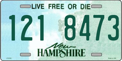 NH license plate 1218473