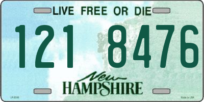 NH license plate 1218476