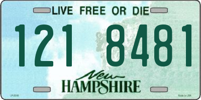 NH license plate 1218481
