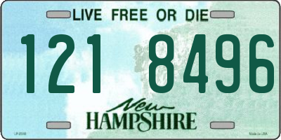 NH license plate 1218496
