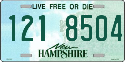 NH license plate 1218504