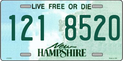 NH license plate 1218520