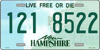 NH license plate 1218522