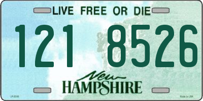 NH license plate 1218526