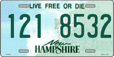 NH license plate 1218532