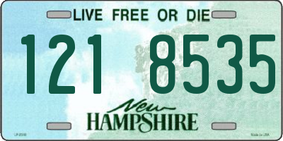 NH license plate 1218535