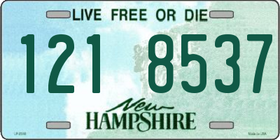 NH license plate 1218537