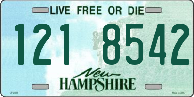 NH license plate 1218542