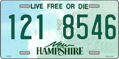 NH license plate 1218546