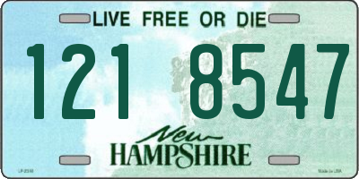 NH license plate 1218547