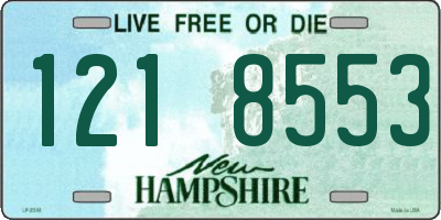 NH license plate 1218553