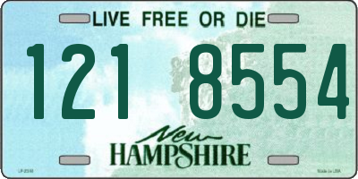 NH license plate 1218554