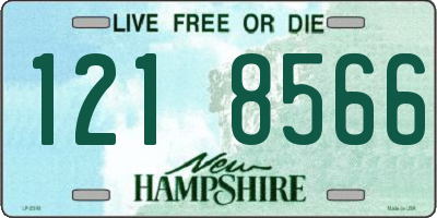 NH license plate 1218566