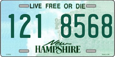 NH license plate 1218568