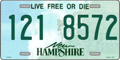 NH license plate 1218572