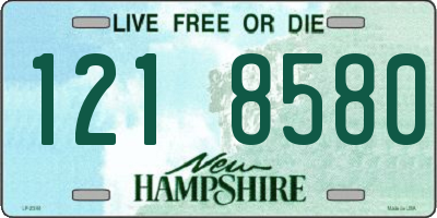 NH license plate 1218580