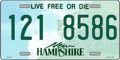 NH license plate 1218586