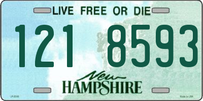 NH license plate 1218593