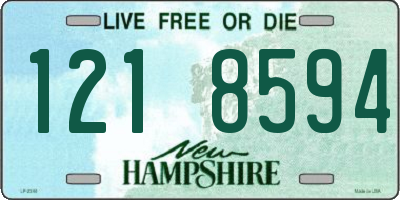 NH license plate 1218594