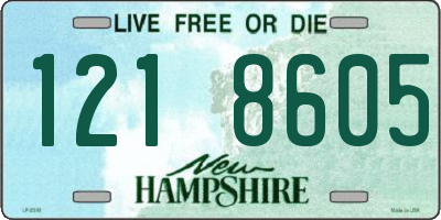 NH license plate 1218605