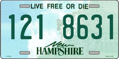 NH license plate 1218631
