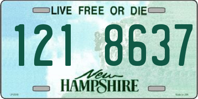 NH license plate 1218637