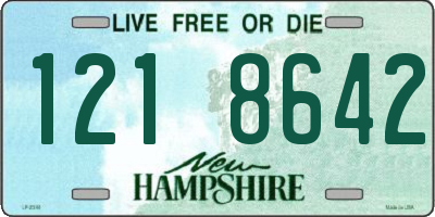 NH license plate 1218642