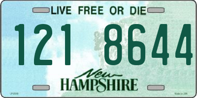 NH license plate 1218644