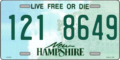 NH license plate 1218649