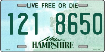 NH license plate 1218650