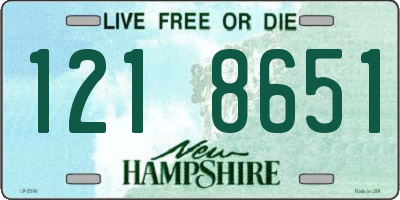 NH license plate 1218651