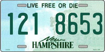 NH license plate 1218653