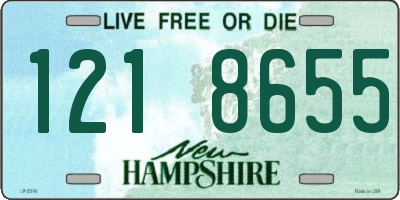 NH license plate 1218655