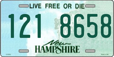 NH license plate 1218658