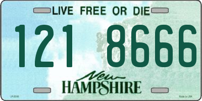 NH license plate 1218666