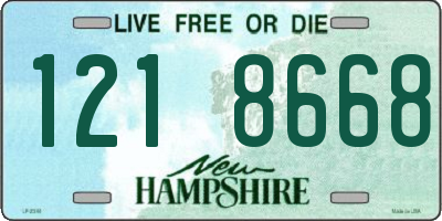 NH license plate 1218668