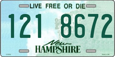 NH license plate 1218672