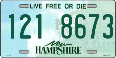 NH license plate 1218673