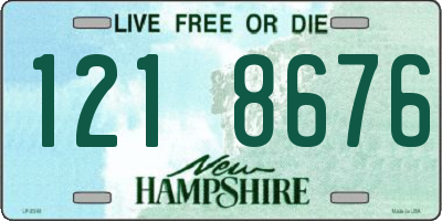 NH license plate 1218676